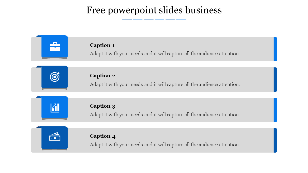 free powerpoint slides business-Blue